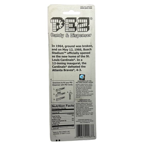 PEZ Candy & Dispenser St. Louis Cardinals MLB - Picture 6 of 6